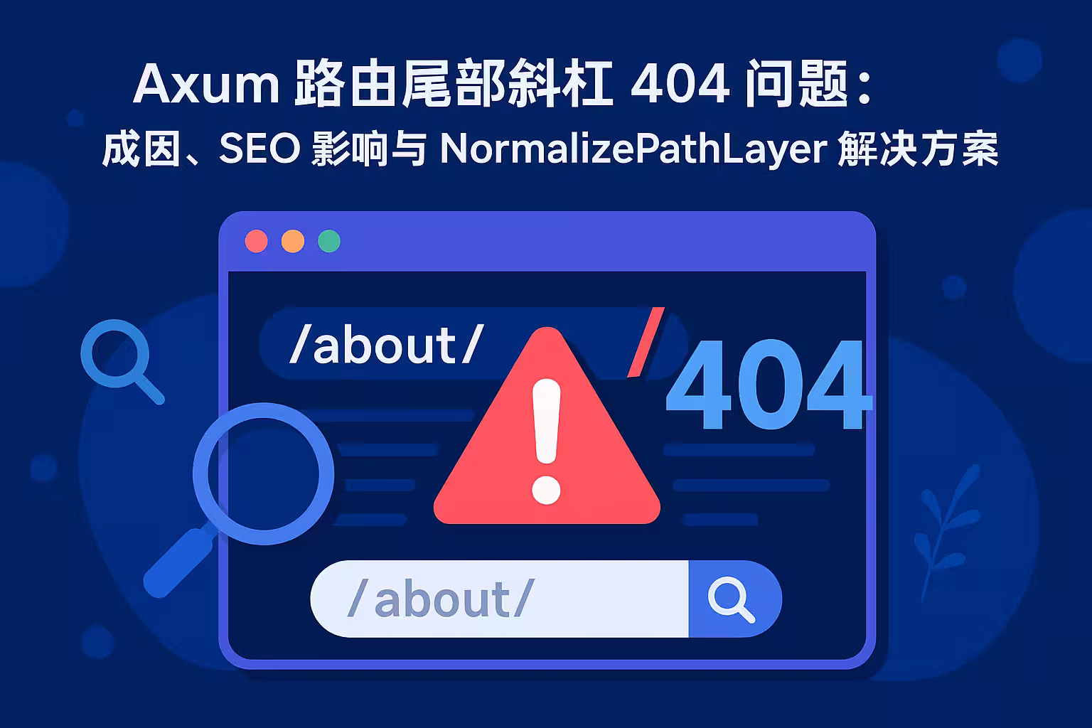 Axum 路由尾部斜杠 404 问题：成因、SEO 影响与 NormalizePathLayer 解决方案